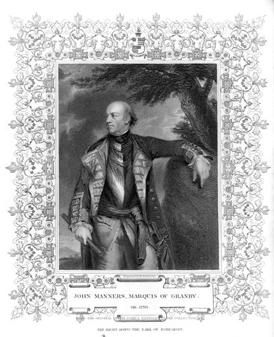 Portret van John Manners, Markies van Granby door English School